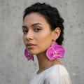 Pink Orchid Earrings