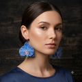 Blue Orchid Earrings