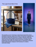 The Lapis Knot-Work Tote Bag