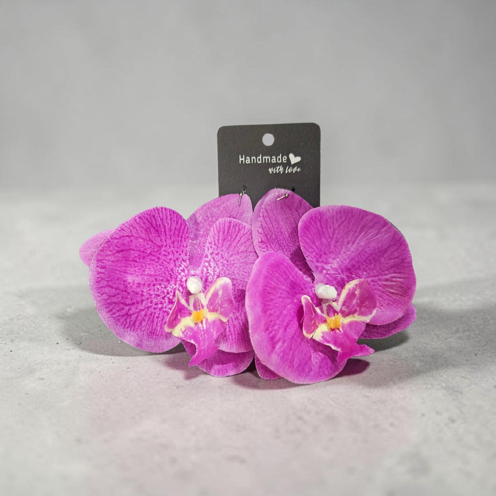 Pink Orchid Earrings