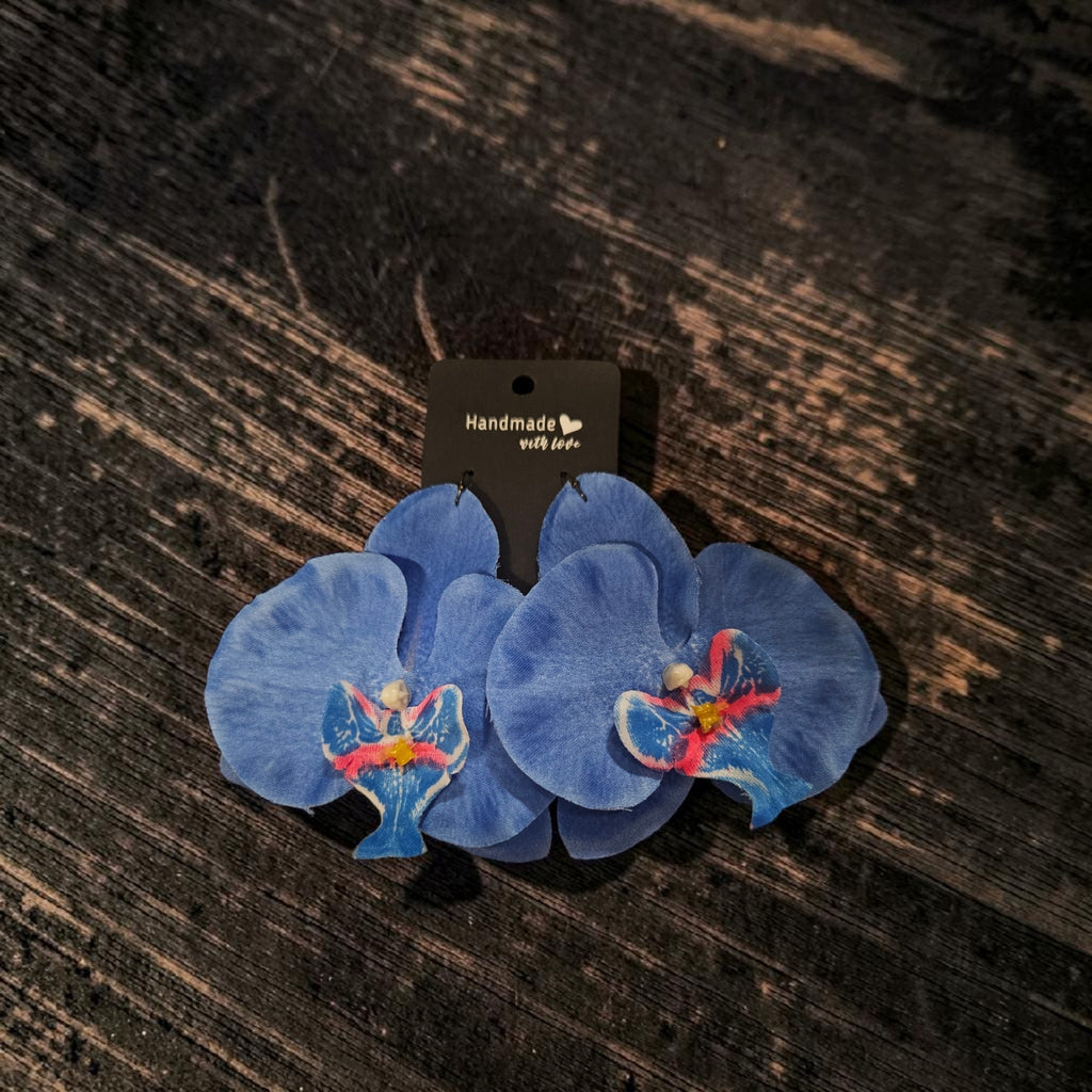 Blue Orchid Earrings