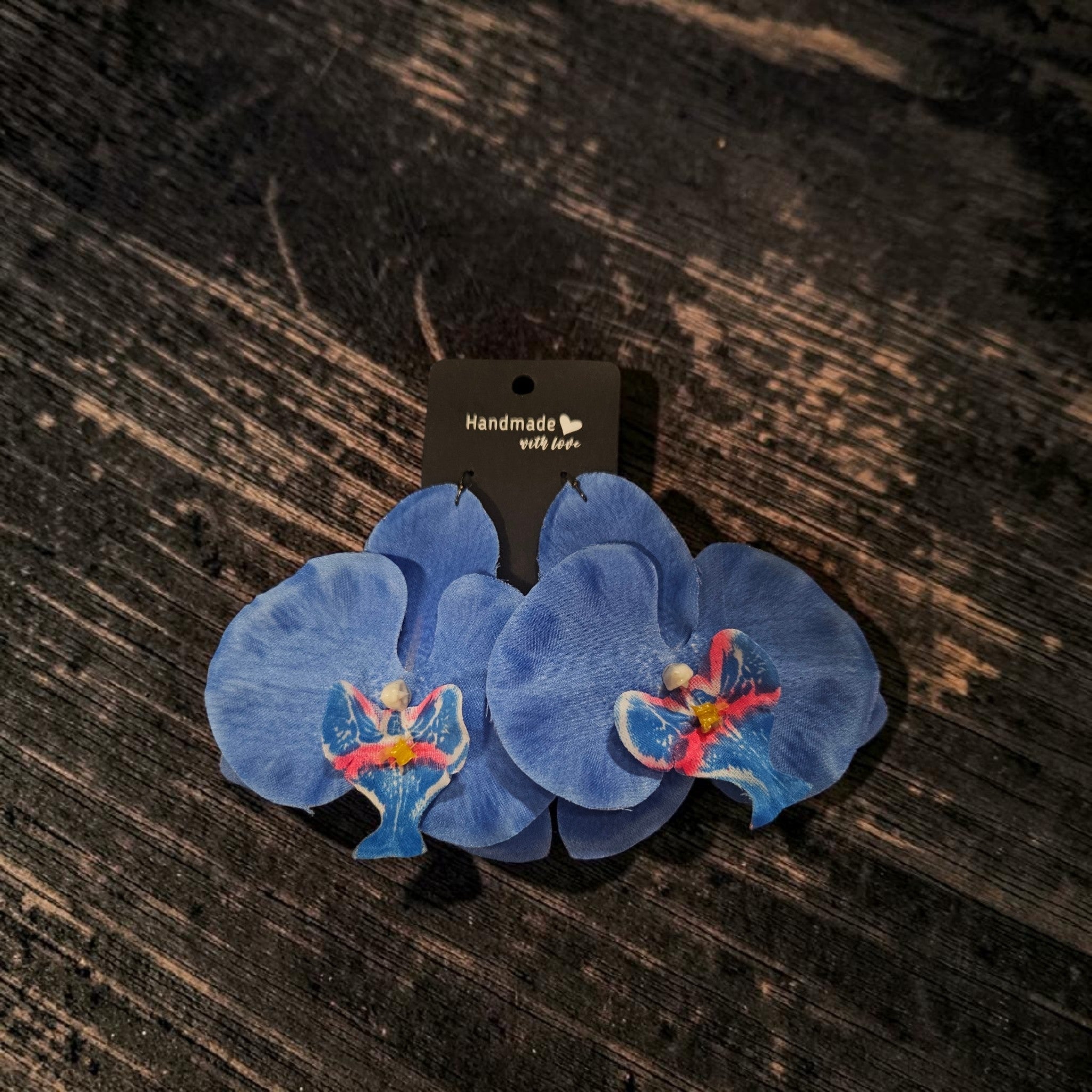 Blue Orchid Earrings