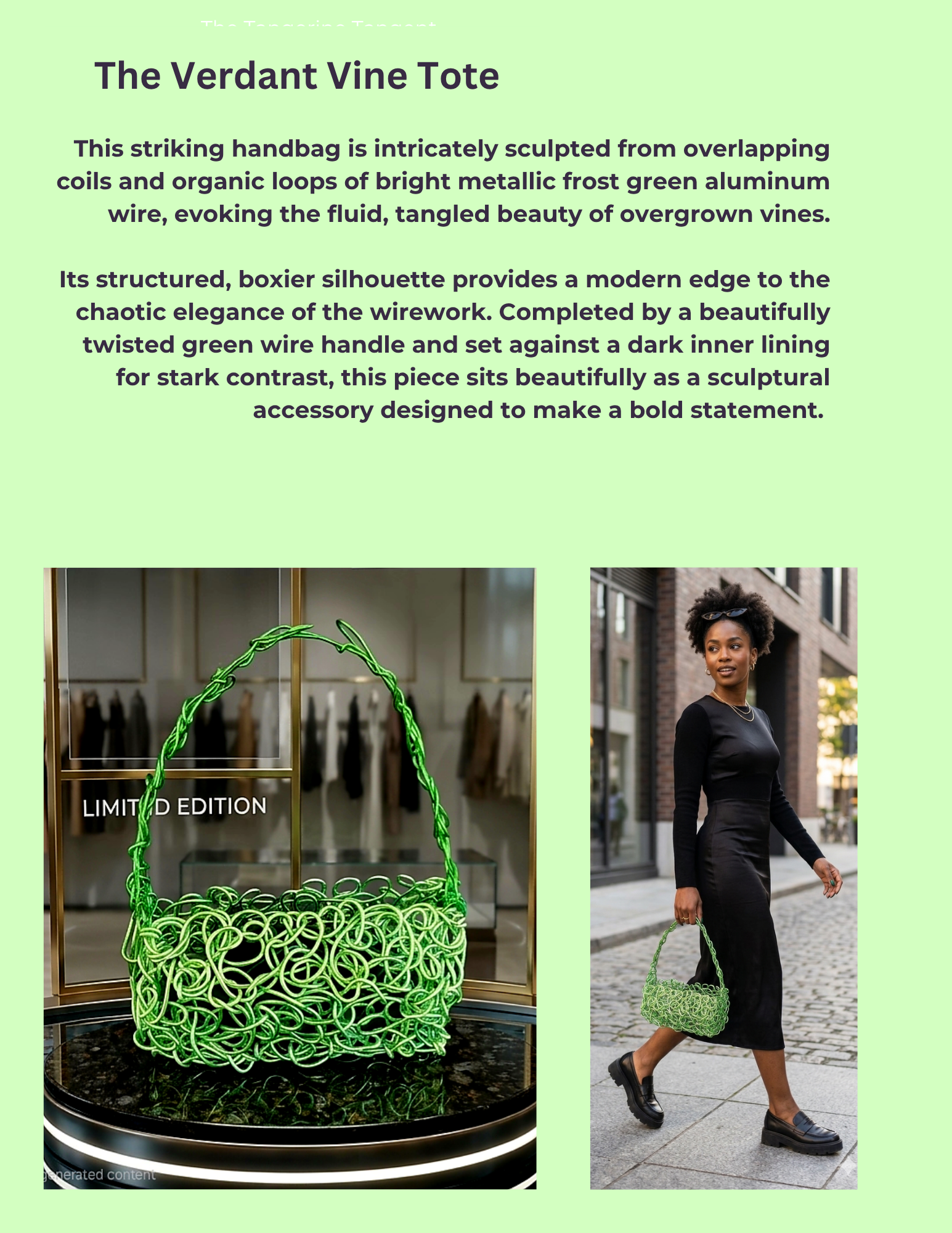 The Verdant Vine Tote Bag