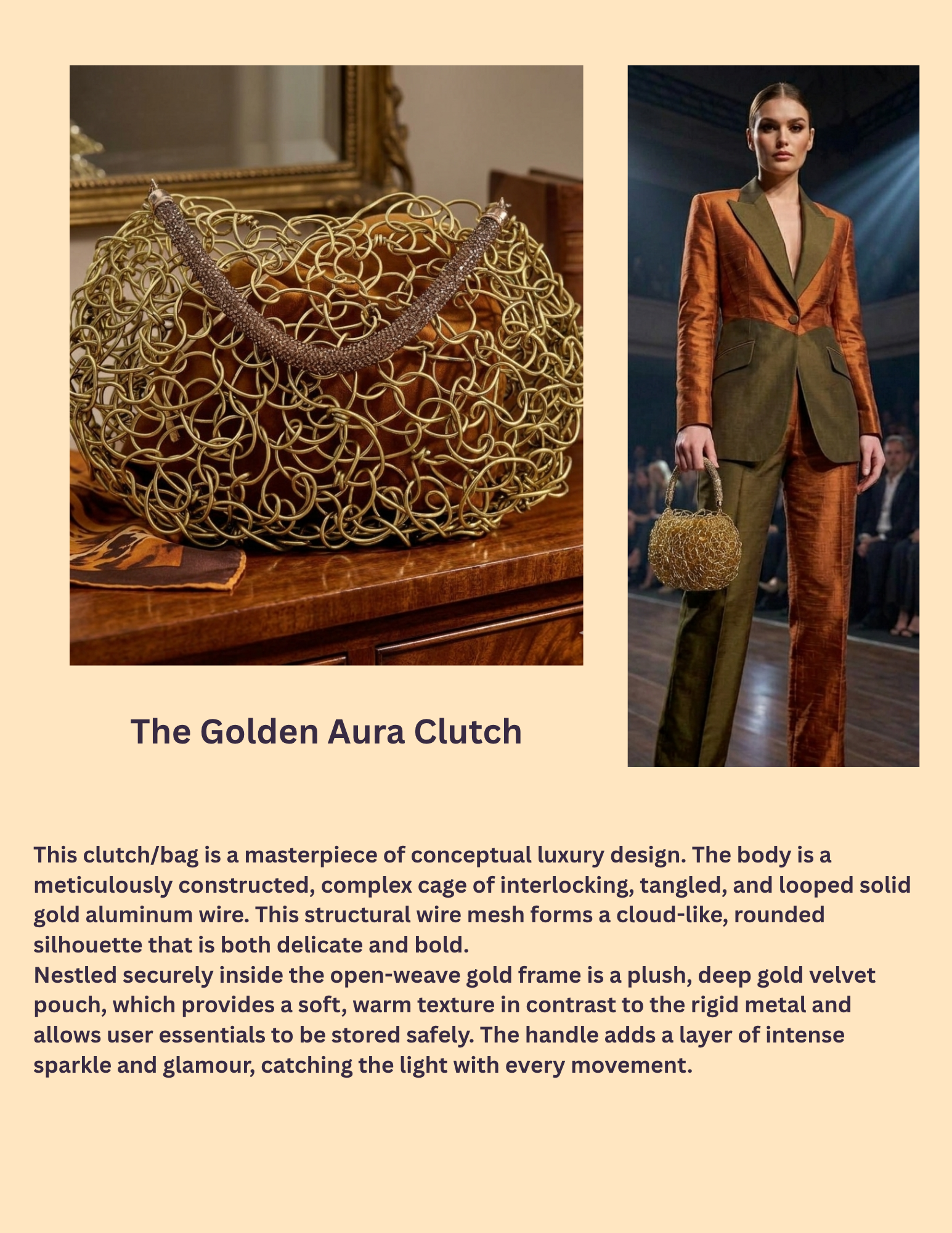 The Golden Aura Clutch Bag